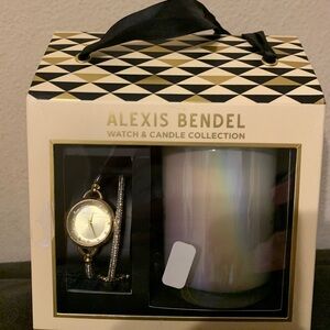 NIB Alexis Bendel Watch and Candle Set